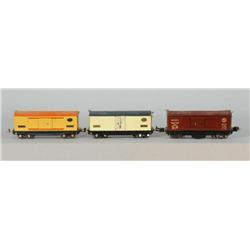 Lot of 3: Lionel O-Gauge Freight Cars.