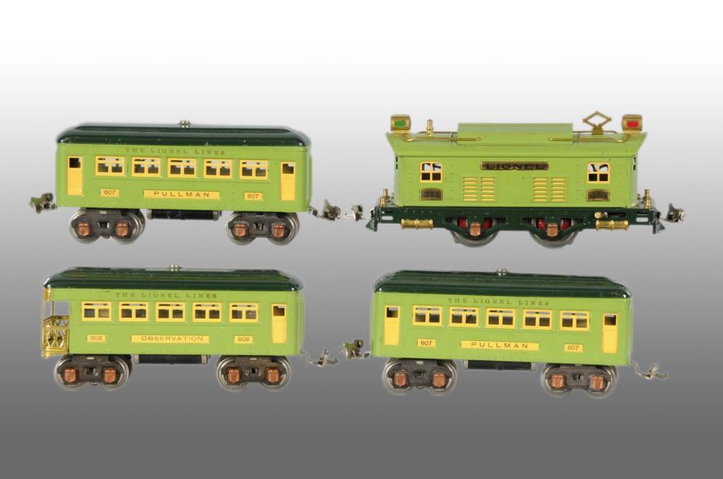 Lionel No. 296 OGauge Passenger Train Set.