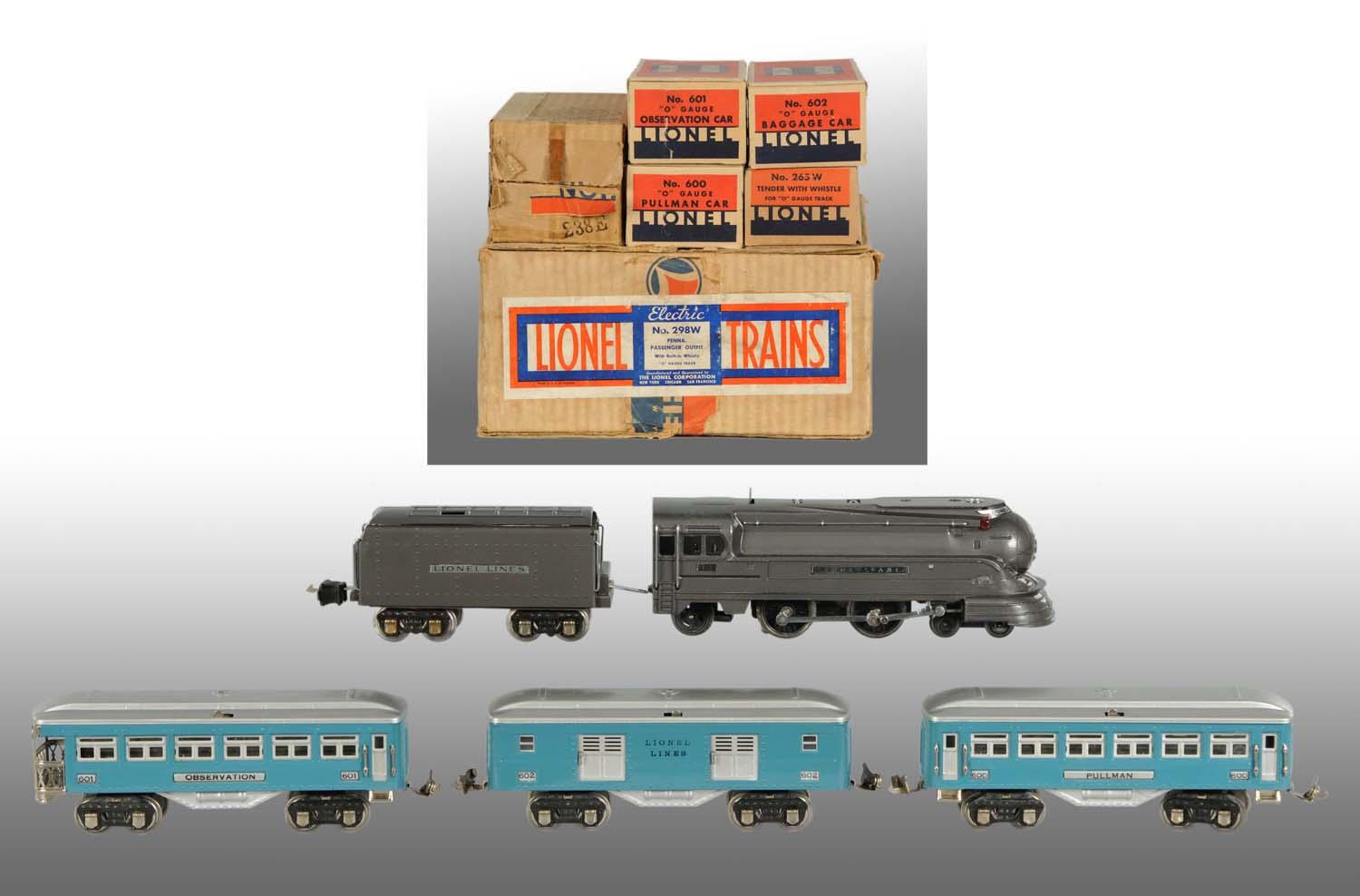Lionel No. 298W OGauge Passenger Train Set.
