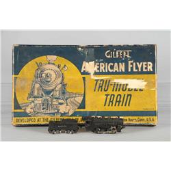 American Flyer S on O-Gauge Engine, Tender & Cars.