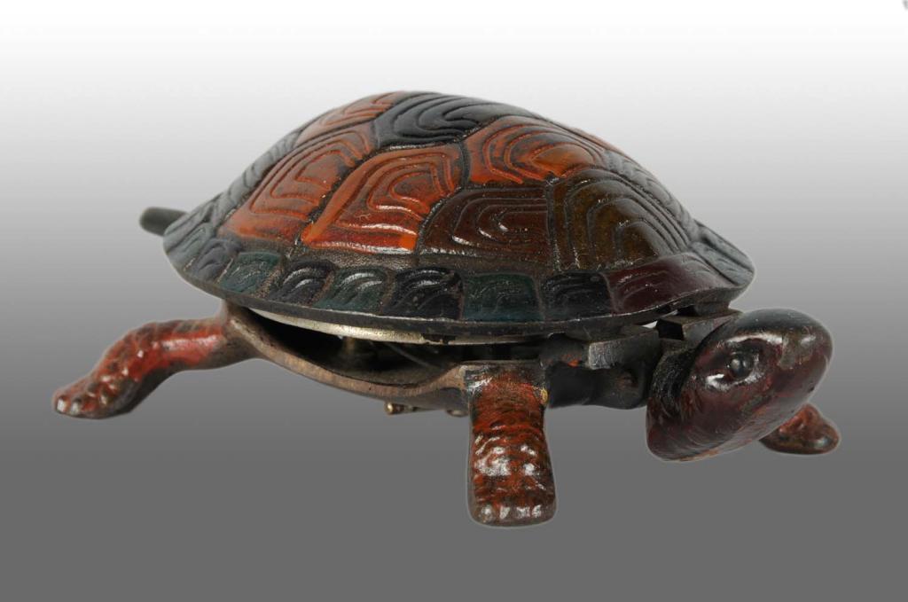 Turtle Servant Ringer Cast Iron Wind-Up Turtle Bell Ringer.