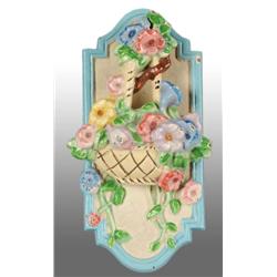 Cast Iron Mixed Flowers in Basket Door Knocker.