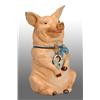 Image 1 : Lead Seated Pig Still Bank.