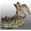 Image 1 : Cast Iron Eagle & Eaglets Mechanical Bank.