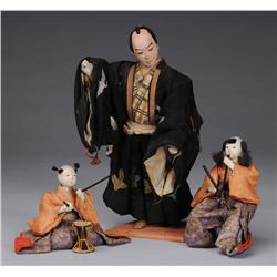 Lot of 3: Japanese Dolls.