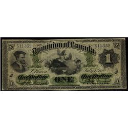 DC-2a-i 1870  $1 #511352, Payable at Montreal F-15, a very n