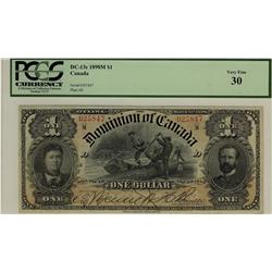 DC-13c 1898 $1 #025847 PCGS VF30, A solid and sharp example.