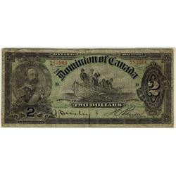 DC-14c 1897 $2 Dominion Bank of Canada.  A nice problem free