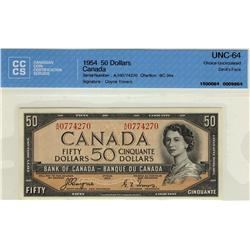 BC-34a 1954 $50 Coyne-Towers Devil's face #AH0774270 CCCS UN