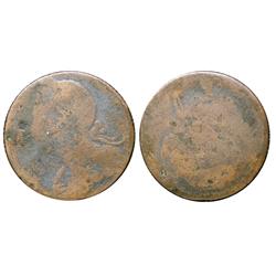 CH#BL-3; Wood 4 Bust of George III facing left.  Fine