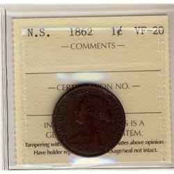 NS 1862 1¢ ICCS VF-20