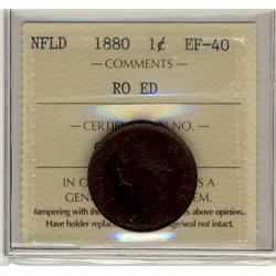 NFLD 1880 1¢ RO ED ICCS EF-40