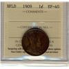 Image 1 : NFLD 1909 1¢ ICCS EF-40
