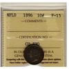 Image 1 : NFLD 1896 10¢ ICCS F-15