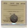 Image 1 : NFLD 1945C 10¢ ICCS AU-50