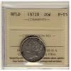 Image 1 : NFLD 1872H 20¢ ICCS F-15