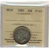 Image 1 : NFLD 1880 20¢ ICCS F-12