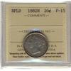 Image 1 : NFLD 1882H 20¢ ICCS F-15