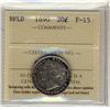 Image 1 : NFLD 1890 20¢ ICCS F-15