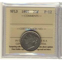 NFLD 1899 20¢ ICCS F-12