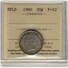 Image 1 : NFLD 1900 20¢ ICCS F-12