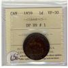 Image 1 : 1859 1¢ DP N9 #1 ICCS VF-30