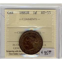 1881H  1¢  ICCS AU55  