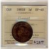 Image 1 : 1881H  1¢ ICCS EF40 Cln