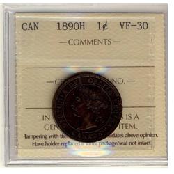 1890H 1¢ ICCS VF-30