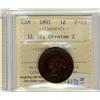 Image 1 : 1891 SD LL Obv 2  1¢  ICCS F15