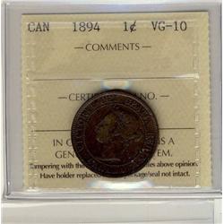 1894 1c ICCS VG-10