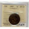 Image 1 : 1897  1¢  ICCS EF45