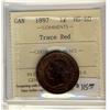 Image 1 : 1897  1¢ ICCS MS60 Trace Red