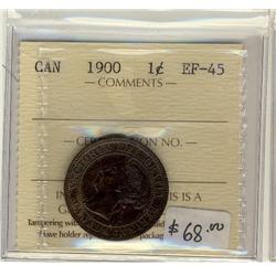 1900  1¢ ICCS EF45 