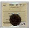 Image 1 : 1907H 1¢  ICCS EF40