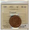 Image 1 : 1911 1¢ ICCS MS60 Cln