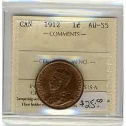 1912 1¢ ICCS AU55