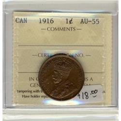 1916 1¢ ICCS AU55