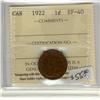 Image 1 : 1922  1¢ ICCS EF40