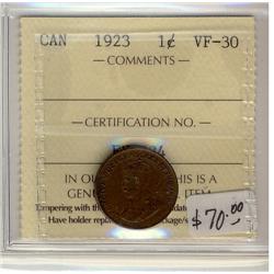 1923  1¢ ICCS VF30