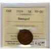 Image 1 : 1924  1¢ ICCS VF20 Mark  
