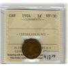 Image 1 : 1924  1¢ ICCS VF30