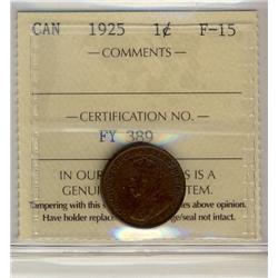 1925   1¢  ICCS F15