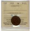 Image 1 : 1925   1¢  ICCS F15