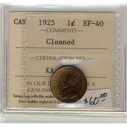 1925  1¢  ICCS EF40 Cln