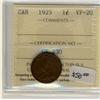 Image 1 : 1925  1¢  ICCS VF20