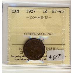 1927 1¢ ICCS EF45