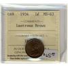 Image 1 : 1934  1¢ ICCS MS63 RB
