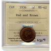 Image 1 : 1936  1¢ ICCS MS62 RB