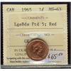 Image 1 : 1965 1¢ LgeBds Ptd 5 ICCS MS63 Red